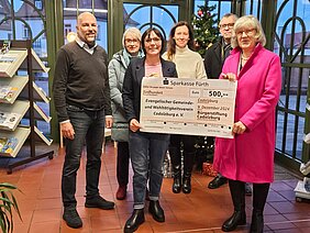 Spende an den Evangelischer Gemeinde- und Wohltätigkeitsverein Cadolzburg e.V. Bürgerstiftung Cadolzburg spendet 500 Euro